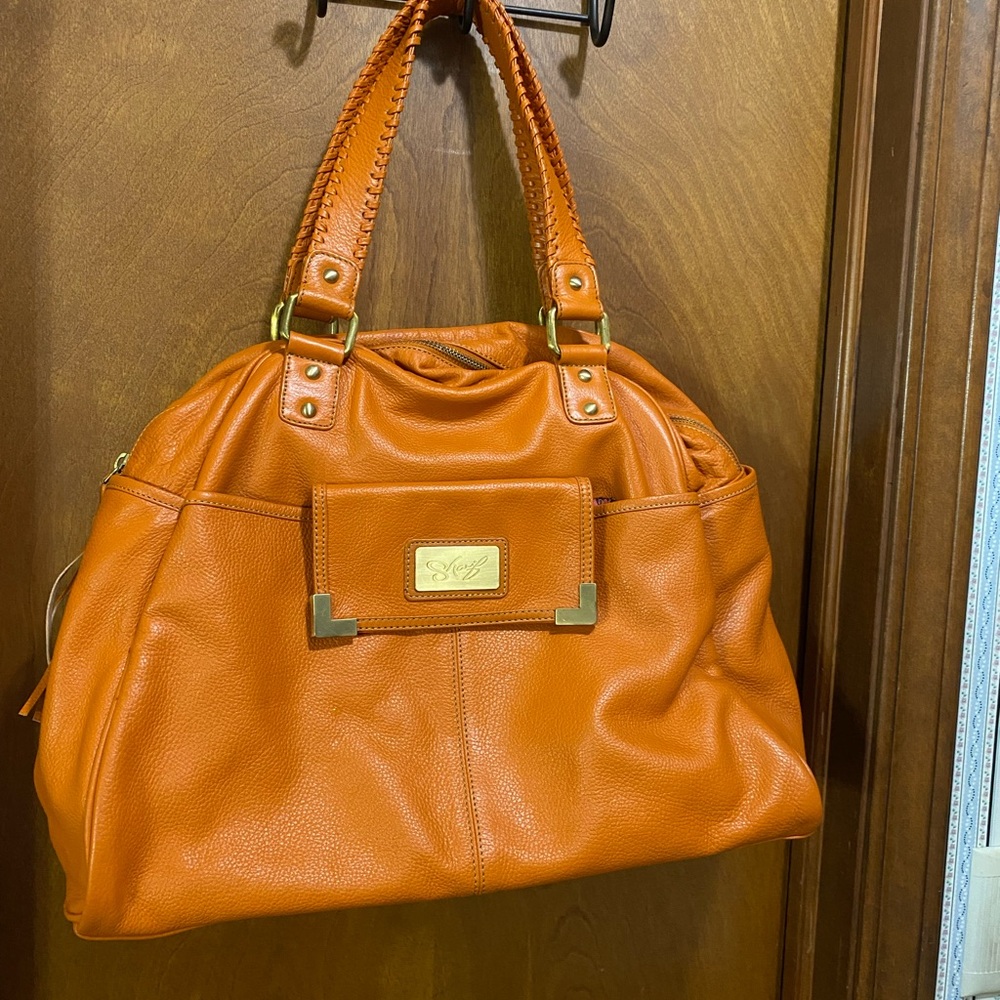 Sharif Vibrant Orange Shoulder Bag